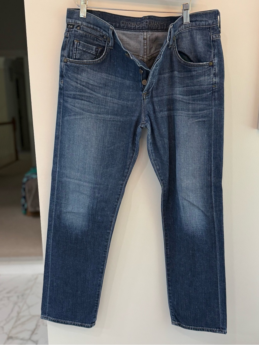 Women’s Citizens Of Humanity Indigo Blue Cropped Jeans